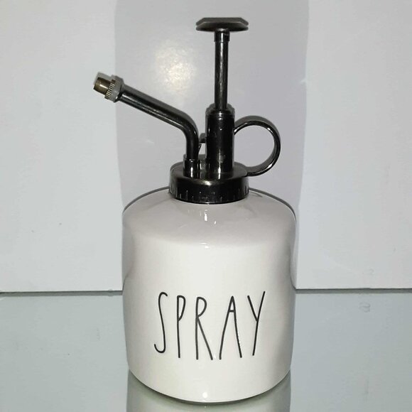 Rae Dunn ' SPRAY ' water mister bottle ceramic jar. Farmhouse decor - Picture 2 of 12